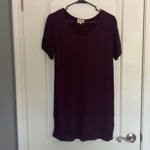 Wilfred Free/Aritzia maroon dress